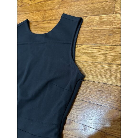 Lands' End Womens Sleeveless Dress Sz 10p Petite Black Sheath Fit Flare Stretch - Picture 3 of 6